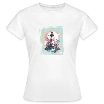 Phare - T-shirt Femme - blanc - Devant - AI Model Female 172 dark (172cm)