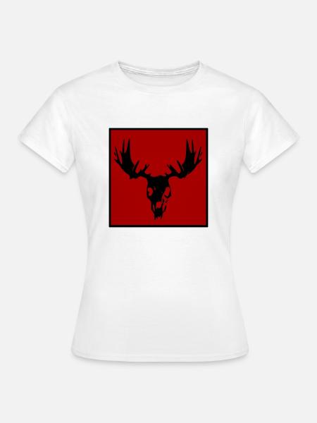 Elch-Sake - Frauen T-Shirt - Weiß