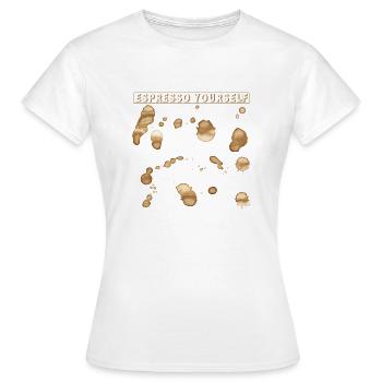 Espresso vous-même - T-shirt Femme - blanc - Devant - AI Model Female 172 dark (172cm)
