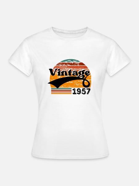 Jahrgang 1957 - Frauen T-Shirt - Weiß