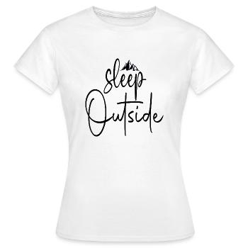 Dormir dehors - T-shirt Femme - blanc - Devant - AI Model Female 172 dark (172cm)