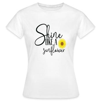 Shine Like a Sunflower - Women's T-Shirt - white - Front - AI Model Female 172 dark (172cm)