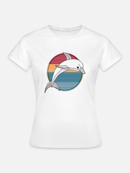 Delfin - Frauen T-Shirt - Weiß