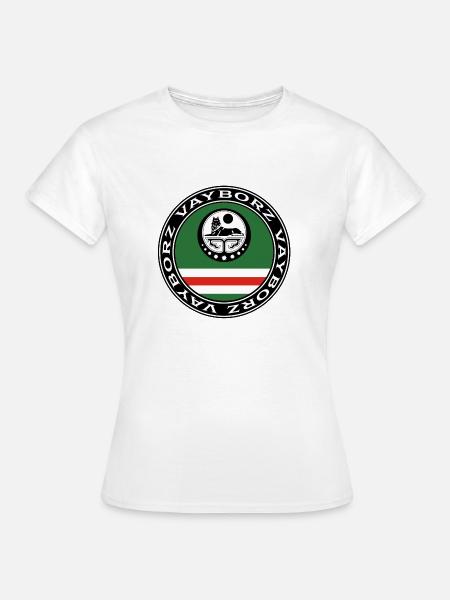 Chechnya Ichkeria Vayborz - Frauen T-Shirt - Weiß