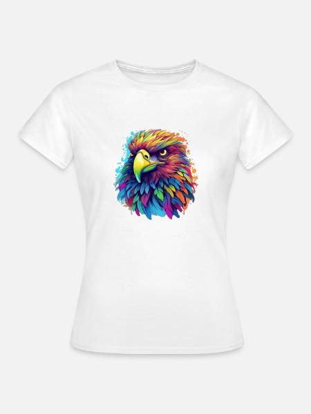 Adler im Profil - Frauen T-Shirt - Weiß