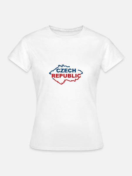 Karte der Tschechischen Republik - Frauen T-Shirt - Weiß