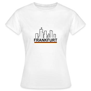 Francfort - T-shirt Femme - blanc - Devant - AI Model Female 172 dark (172cm)