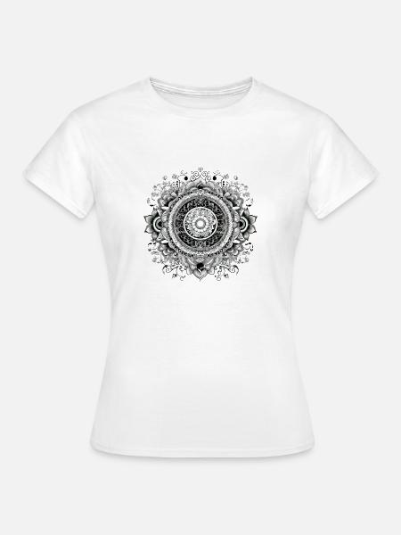 Mandala Zen n°3 - Frauen T-Shirt - Weiß