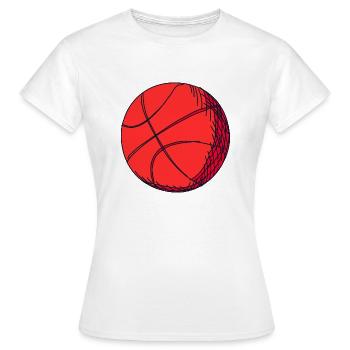 Ballsport - Frauen T-Shirt - Weiß - Vorne - AI Model Female 172 dark (172cm)