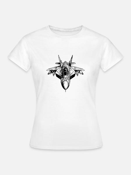 Extravagantes Adlerflugzeug - Frauen T-Shirt - Weiß