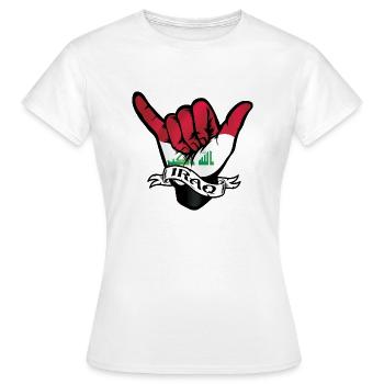 Irak Shaka - T-shirt Femme - blanc - Devant - AI Model Female 172 dark (172cm)