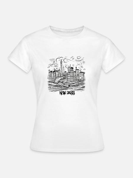 Neues Paris - Frauen T-Shirt - Weiß