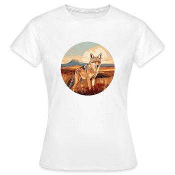 Coyote - T-shirt Femme - blanc - Devant - AI Model Female 172 dark (172cm)