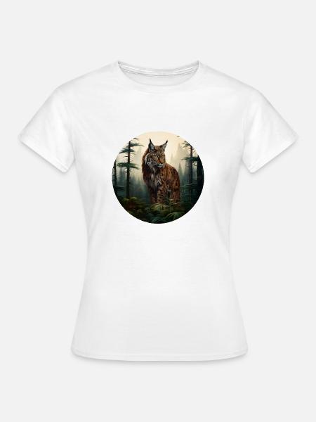 Luchs - Frauen T-Shirt - Weiß