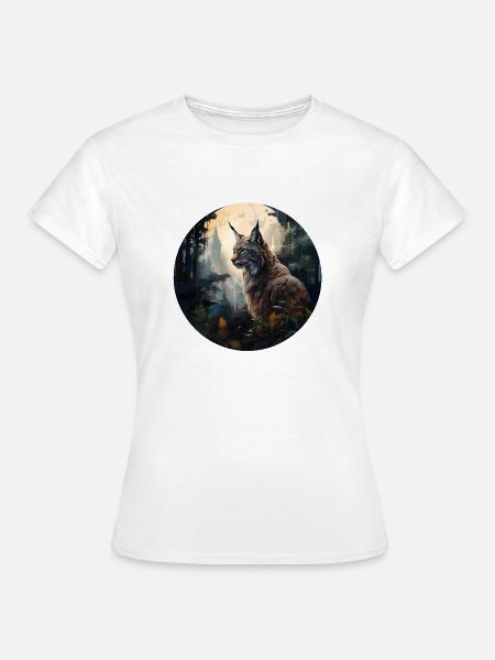 Luchs - Frauen T-Shirt - Weiß