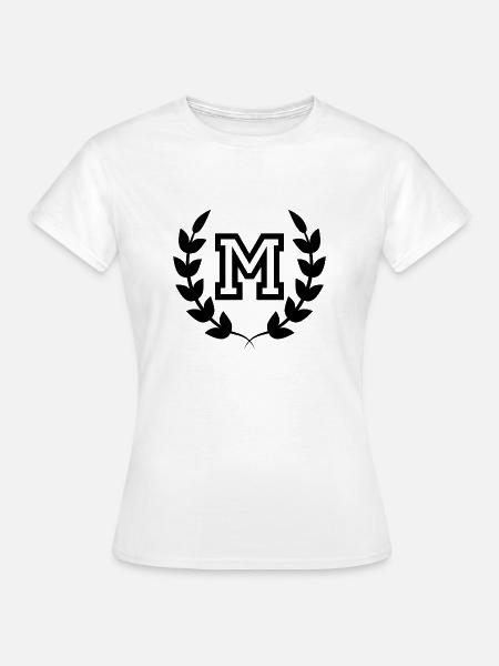 Buchstabe m sport - Frauen T-Shirt - Weiß