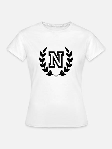 Buchstabe n Sport - Frauen T-Shirt - Weiß