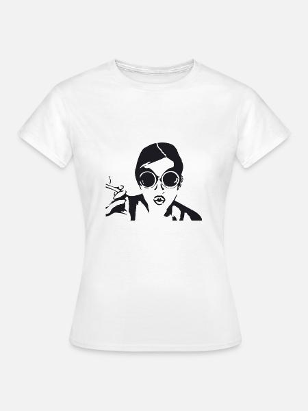 Glamour-Rebel - Frauen T-Shirt - Weiß