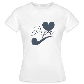 J'aime papa - T-shirt Femme - blanc - Devant - AI Model Female 172 dark (172cm)