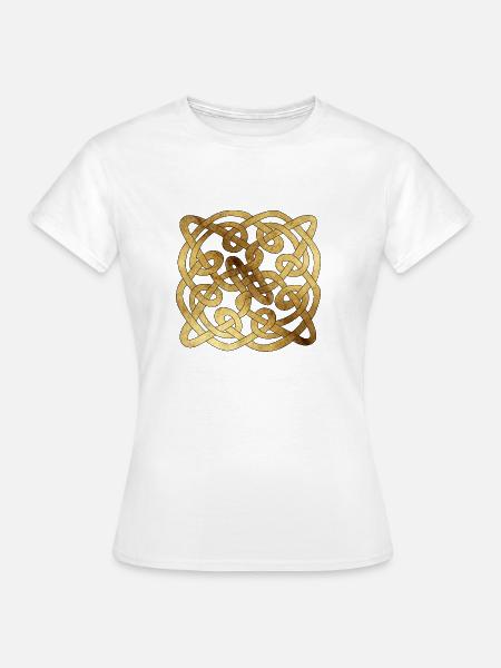 Keltisch3 Pergament - Frauen T-Shirt - Weiß