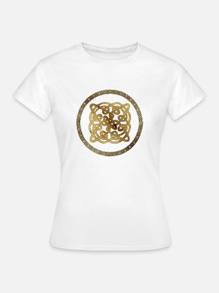 Keltisch9 Pergament - Frauen T-Shirt - Weiß