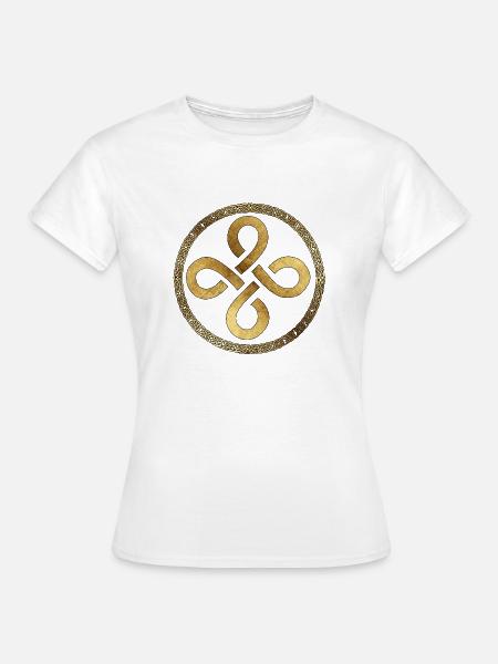 Keltisch15 Pergament - Frauen T-Shirt - Weiß