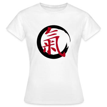 Qigong painted sign - Frauen T-Shirt - Weiß - Vorne - AI Model Female 172 dark (172cm)