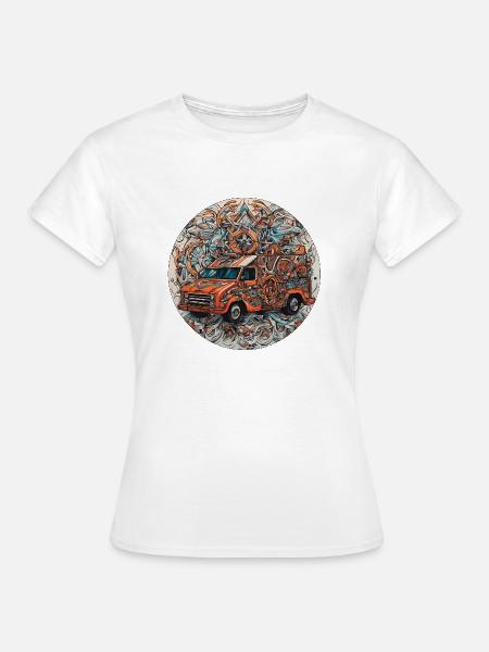 Bus - Frauen T-Shirt - Weiß