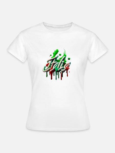 Italia-Style - Frauen T-Shirt - Weiß