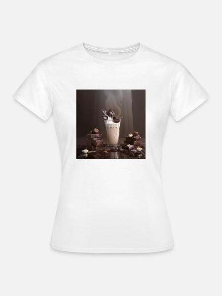 Heiße Schokolade - Frauen T-Shirt - Weiß