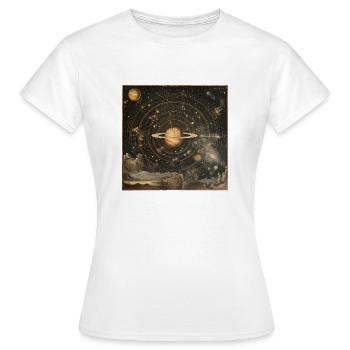 Antike Sternenkarte - Frauen T-Shirt - Weiß - Vorne - AI Model Female 172 dark (172cm)