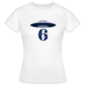 6. Jahrestag des UFO-Angriffs - Frauen T-Shirt - Weiß - Vorne - AI Model Female 172 dark (172cm)