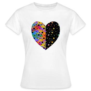 Heart - Women's T-Shirt - white - Front - AI Model Female 172 dark (172cm)