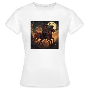 halloween höllenreiter kreatur - Frauen T-Shirt - Weiß - Vorne - AI Model Female 172 dark (172cm)