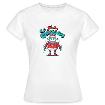 C’est la saison 9 - T-shirt Femme - blanc - Devant - AI Model Female 172 dark (172cm)