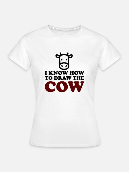 The Cow - Frauen T-Shirt - Weiß