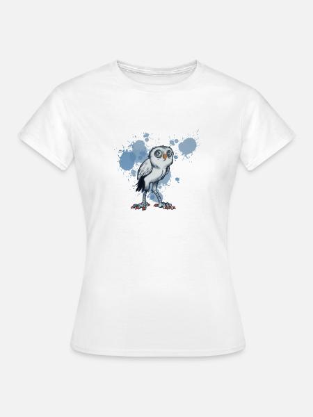 nachteule - Frauen T-Shirt - Weiß