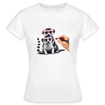 Suricate - T-shirt Femme - blanc - Devant - AI Model Female 172 dark (172cm)