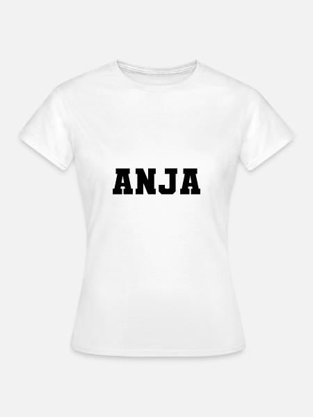 Name - Anja - Frauen T-Shirt - Weiß