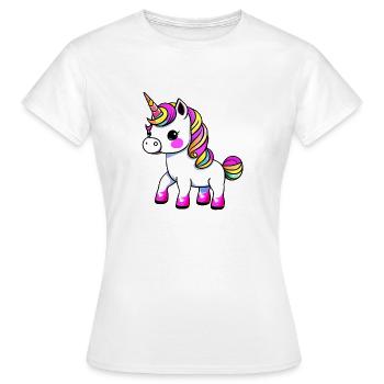 Licornes Licorne Animal mythique Fille Créatures mythiques - T-shirt Femme - blanc - Devant - AI Model Female 172 dark (172cm)
