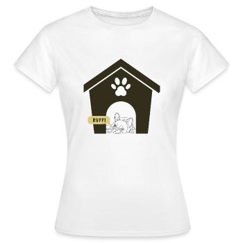 Ruff Day Dog Design - T-shirt Femme - blanc - Devant - AI Model Female 172 dark (172cm)