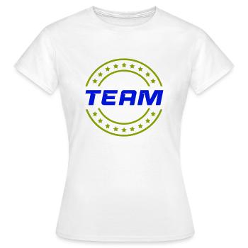 équipe - T-shirt Femme - blanc - Devant - AI Model Female 172 dark (172cm)
