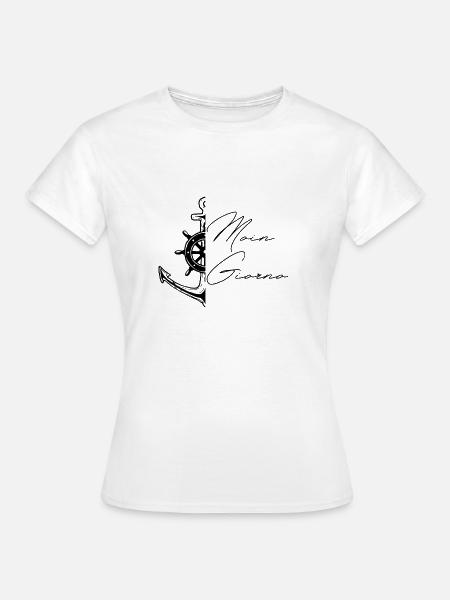 Moin Giorno - Frauen T-Shirt - Weiß