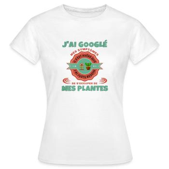 Plante - T-shirt Femme - blanc - Devant - AI Model Female 172 dark (172cm)
