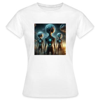 Astrophysique Spiritualité - T-shirt Femme - blanc - Devant - AI Model Female 172 dark (172cm)