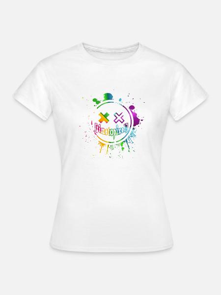 Pixelsmiley - Frauen T-Shirt - Weiß