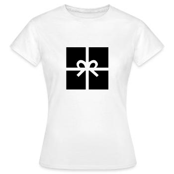 Geschenk - Frauen T-Shirt - Weiß - Vorne - AI Model Female 172 dark (172cm)