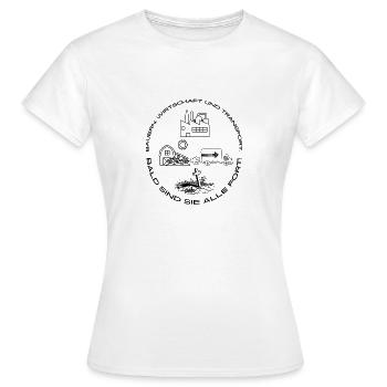 Bauern, Wirtschaft und Transport - Frauen T-Shirt - Weiß - Vorne - AI Model Female 172 dark (172cm)
