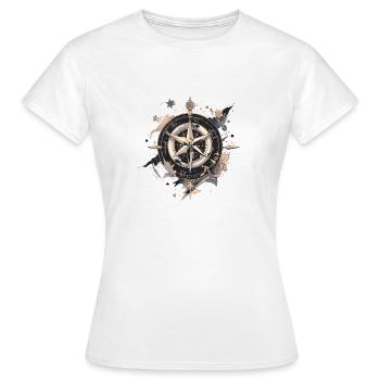 Compass - Women's T-Shirt - white - Front - AI Model Female 172 dark (172cm)