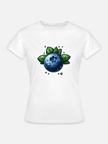 Heidelbeeren feuchte Beere - Frauen T-Shirt - Weiß